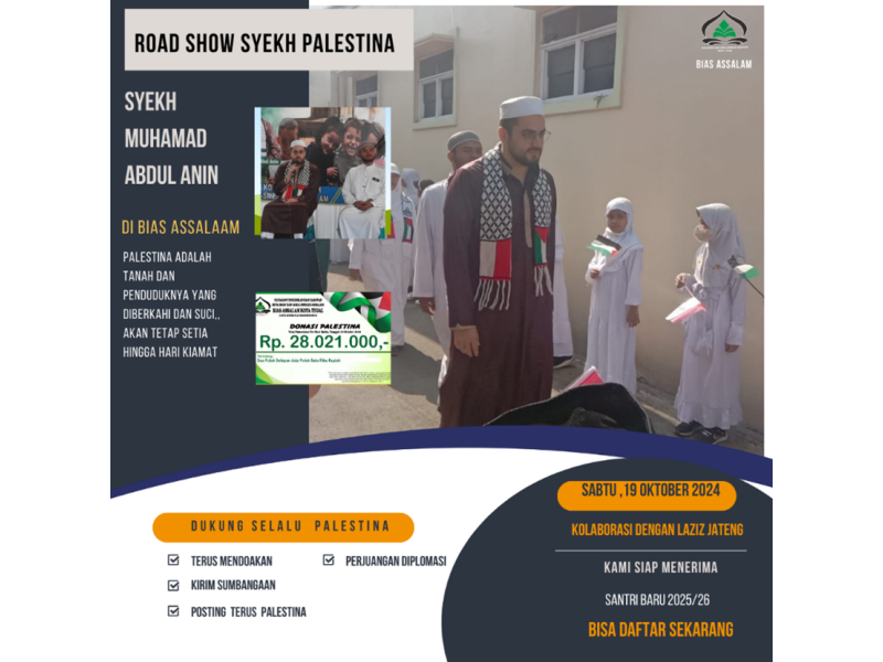 Road Show Syekh Palestina di BIAS Assalam