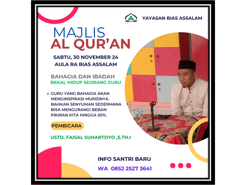 Bahagia dan Ibadah, Modal Hidup Seorang Guru