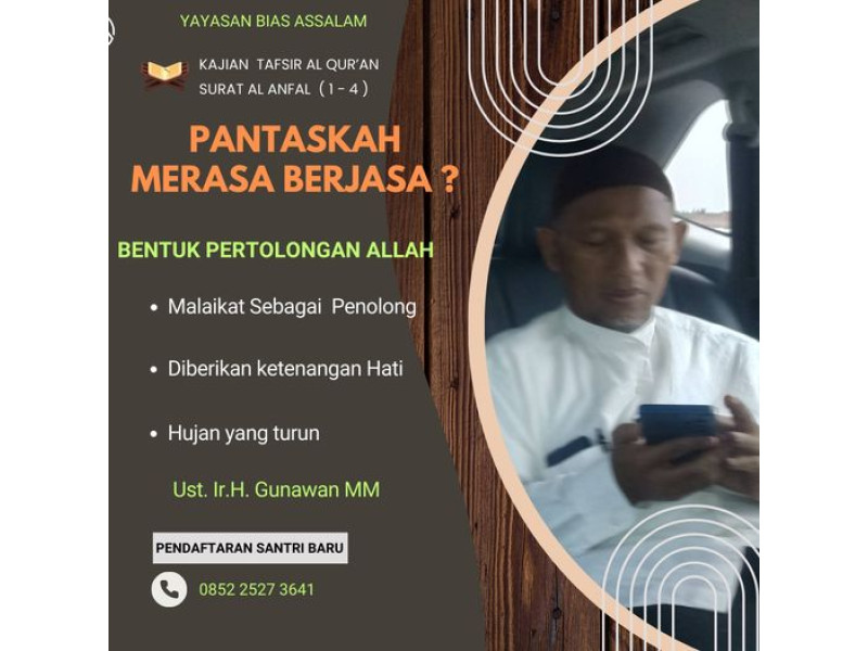 Pantaskah Merasa Berjasa