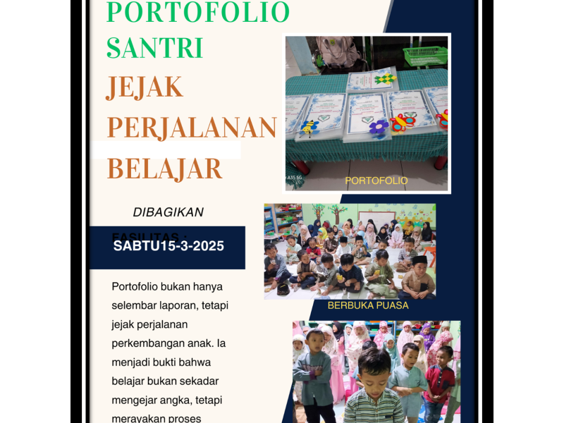 Portofolio Santri: Jejak Perjalanan Belajar