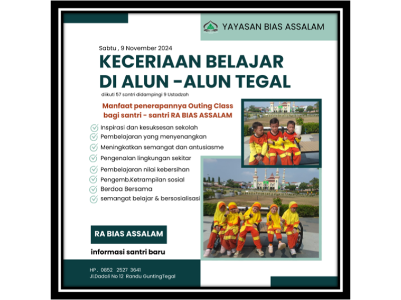 Keceriaan Belajar di Alun-Alun Tegal