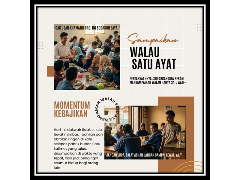 Sampaikan Walau Satu Ayat