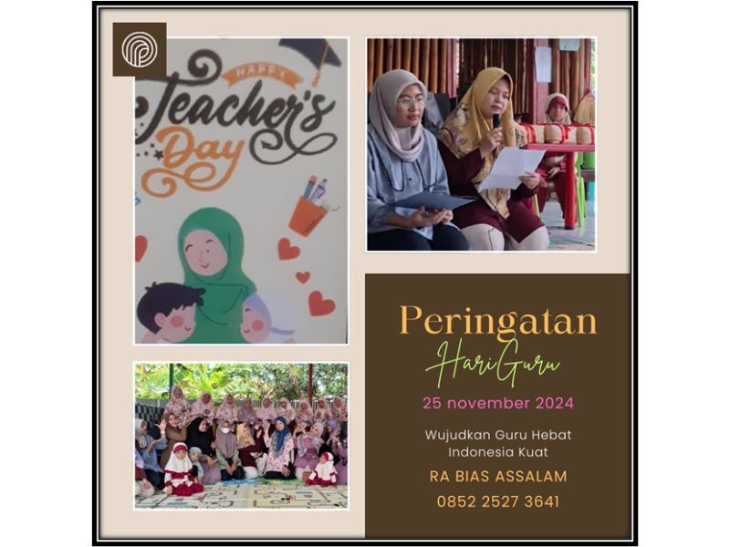 Peringatan Hari Guru di RA BIAS Assalam