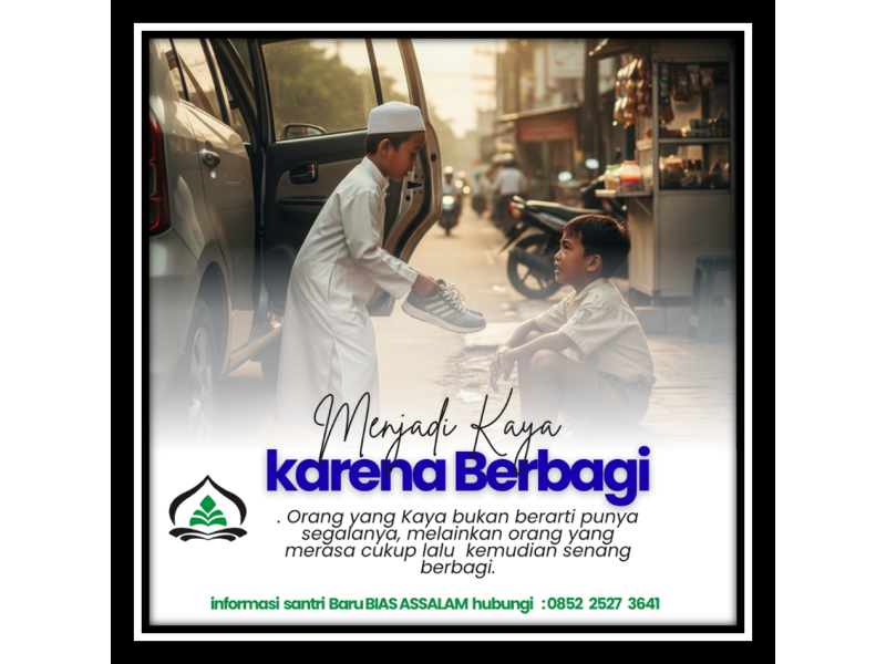 Menjadi Kaya dengan Berbagi