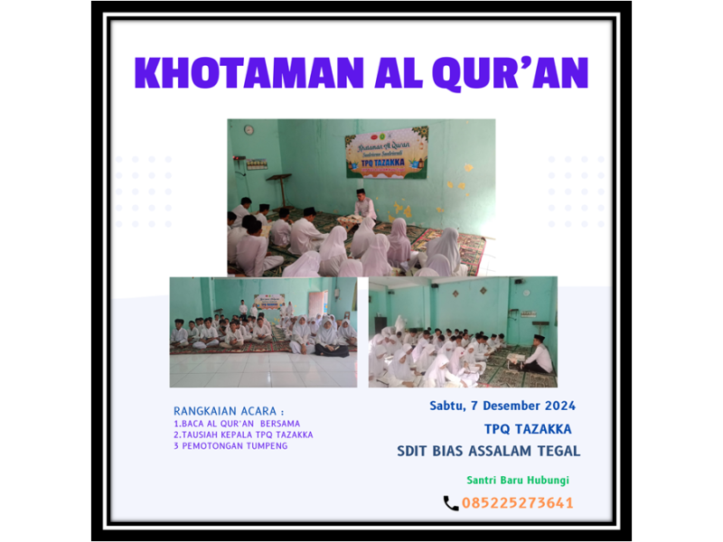 KHOTAMAN AL QURAN KEBERSAMAAN PENUH MAKNA 